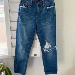 Madewell distressed perfect summer jean